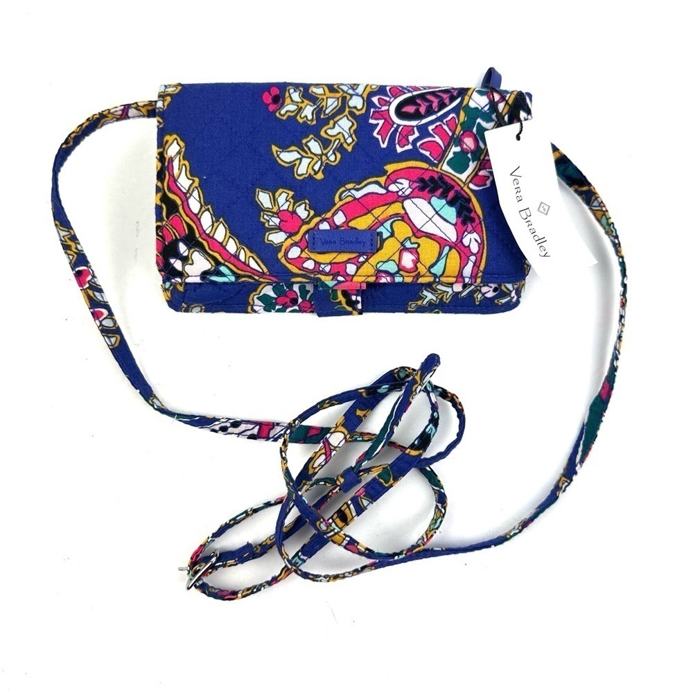 Vera Bradley All Together Crossbody Romantic Paisley Wallet Handbag RFID‎ New